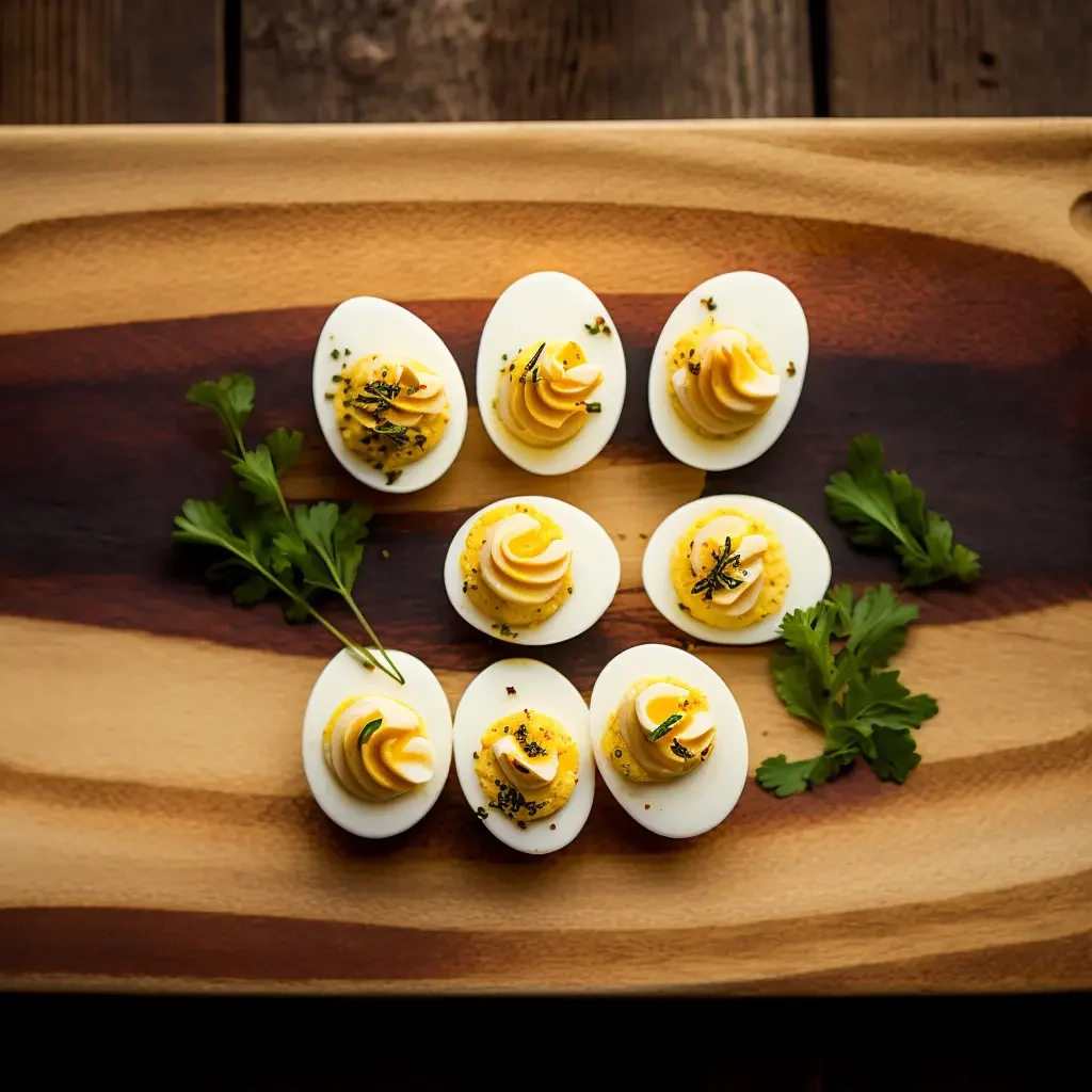 djevelegg deviled egg med dill og romme